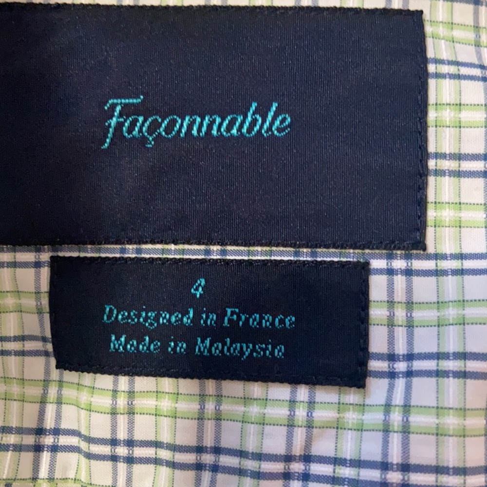 Faconnable size 4 button down - Picture 6 of 8